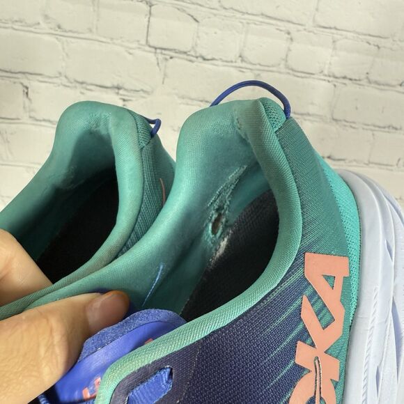 Hoka One Rincon 3 Sneakers Men Size 8.5B Blue Teal Running Training Gym Shoes - Picture 2 of 16